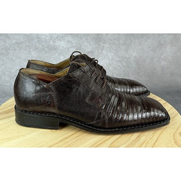 David Eden Men's Handmade Brown Dress Shoes Size 9